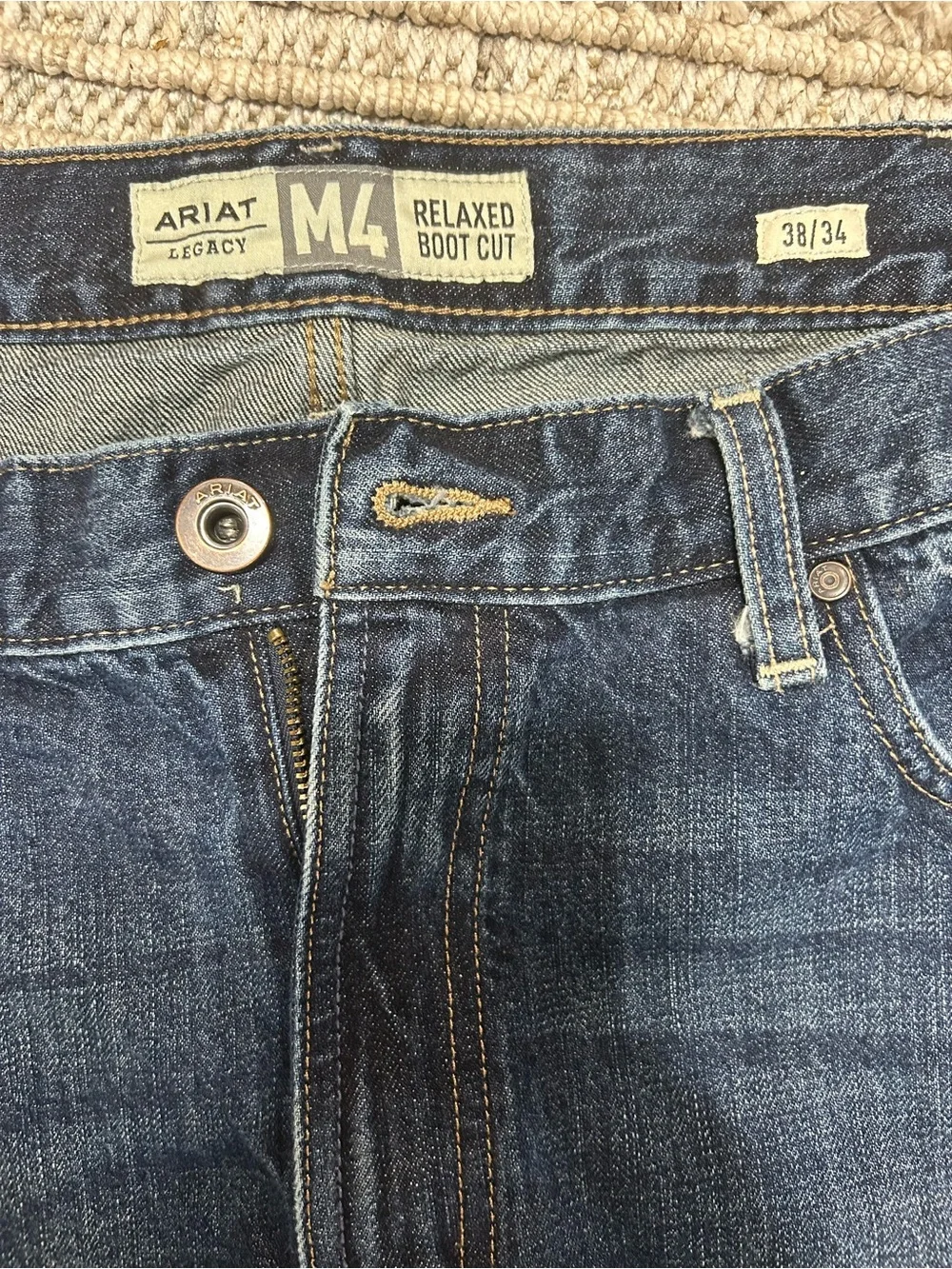 Ariat Men's Relaxed Fit Boot Cut Jeans 38 x 34